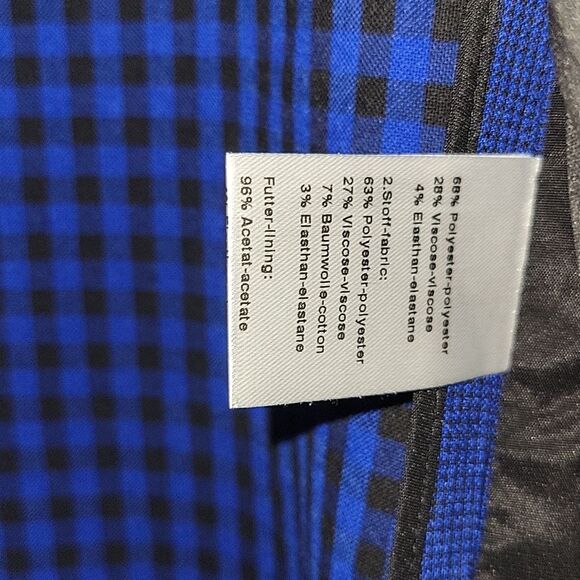 AKRIS PUNTO BLUE Double Button Blazer Jacket Size 14 - Picture 8 of 9